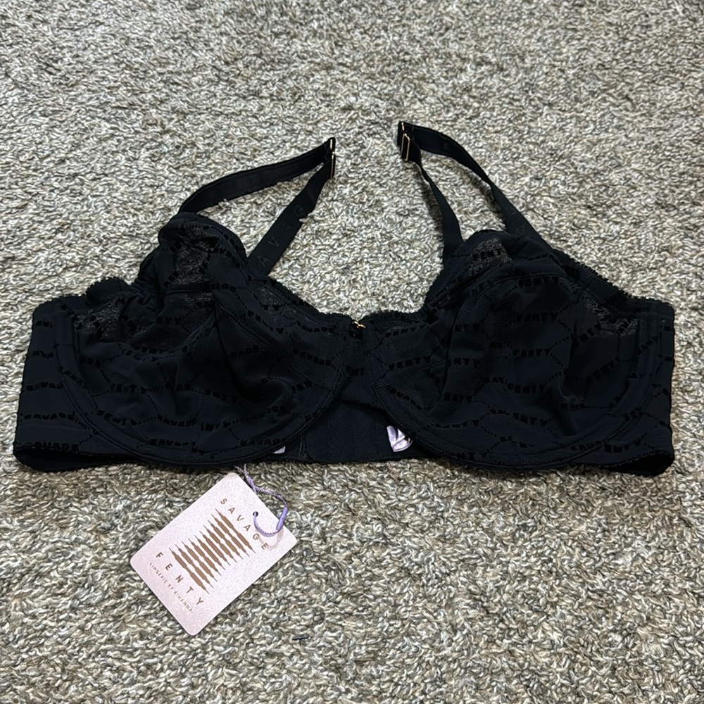 Savage X Fenty Black Lace Bra